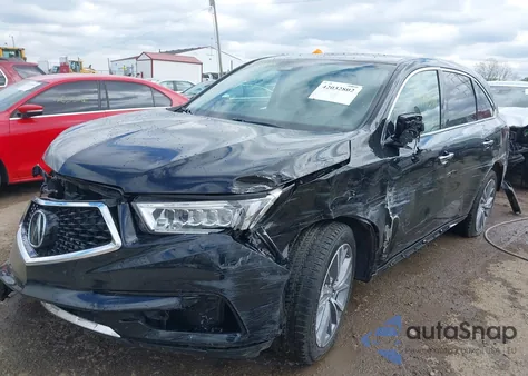 2017 Acura Mdx Technology из США, поврежденный, VIN 5J8YD4H58HL001195